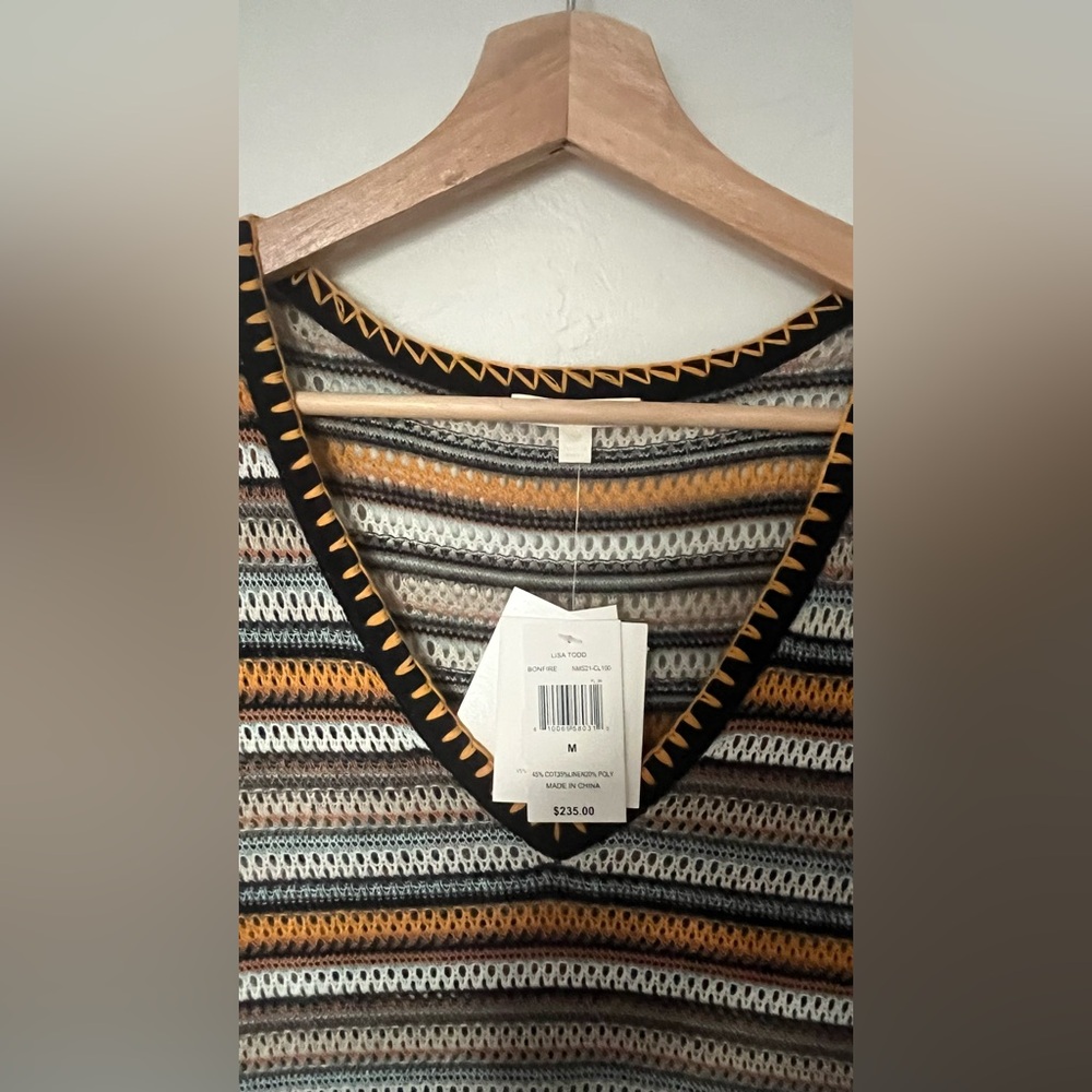 Lisa Todd “Bonfire” open knit boho maxi dress - Picture 3 of 6